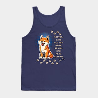 Shiba ate all my work! Tank Top